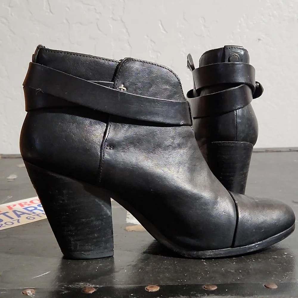 RAG&BONE 37.5 Harrow Leather Bootie